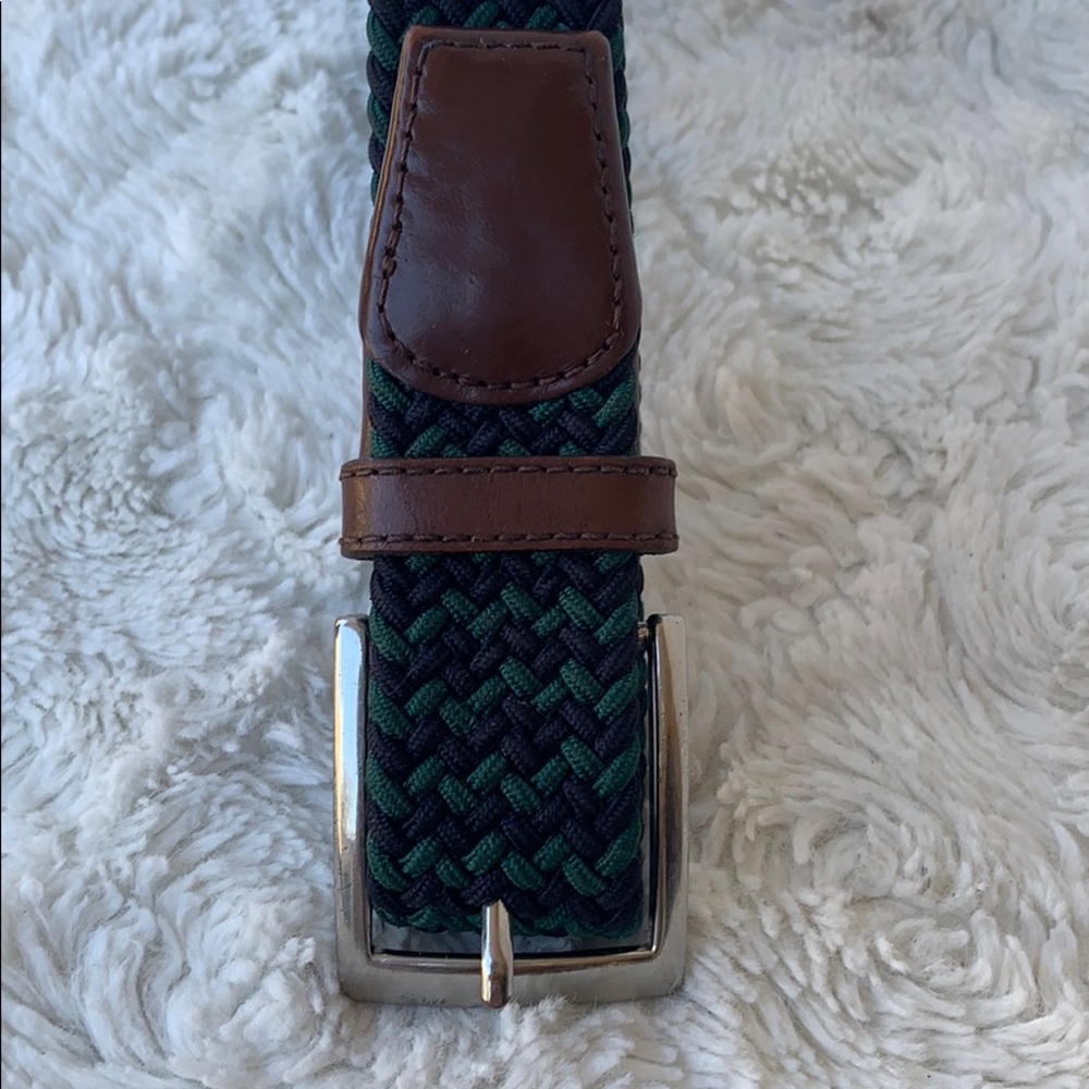 Land’sEnd Blue/Green Braided Belt SzLG-36”-38” - Picture 2 of 7